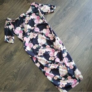 ASOS Floral Bodycon Maternity Dress